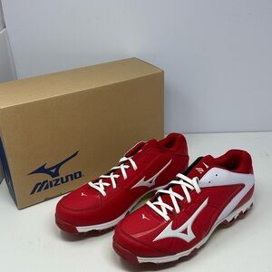 NEW Mizuno 9-Spike Swift 4 Fast Pitch Metal Softball Cleat Women's Sz 11.5 Red